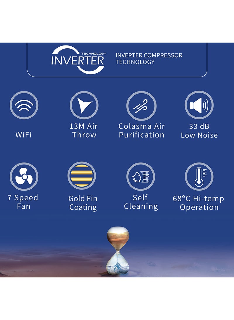 Split Air Conditioner 1.5 Ton - Wifi Enabled - Inverter Compressor, R410A - 10 Years Full Parts Warranty iSAVE PLUS-18C3 White - pnsku/N70098203V/45/_/1722851935/2e44a362-27bc-4c20-9f3d-38c4dd2f5b14