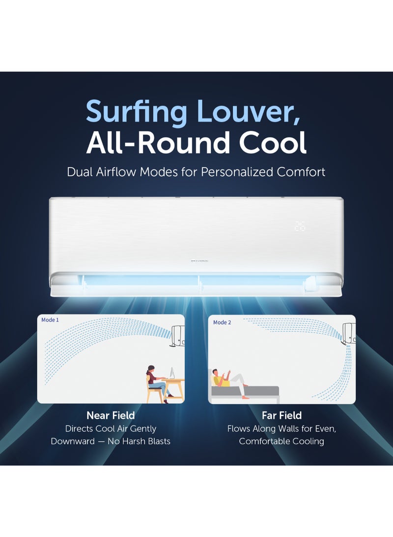 GREE 1.5 Ton Split Air Conditioner iAiry32-18C3| G-Ai Energy Saving | G-Boost Inverter | Plasma Purification | Wi-Fi Smart Control | FREE Installation And 5 Years Full Warranty + 5 Years Spare Parts iAiry32-18C3 White  - Image 5