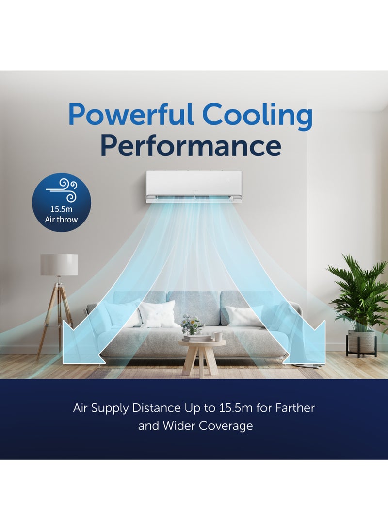 GREE - 2.0 Ton Split Air Conditioner iAiry32-24C3| G-Ai Energy Saving | G-Boost Inverter | Plasma Purification | Wi-Fi Smart Control | FREE Installation And 5 Years Full Warranty + 5 Years Spare Parts iAiry32-24C3 White - Image 1
