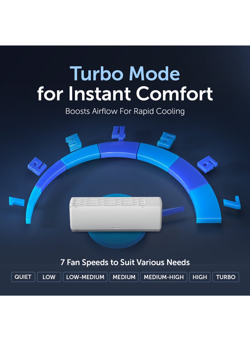 2.5 Ton Split Air Conditioner iAiry32-30C3| G-Ai Energy Saving | G-Boost Inverter | Plasma Purification | Wi-Fi Smart Control | FREE Installation And 5 Years Full Warranty + 5 Years Spare Parts iAiry32-30C3 White