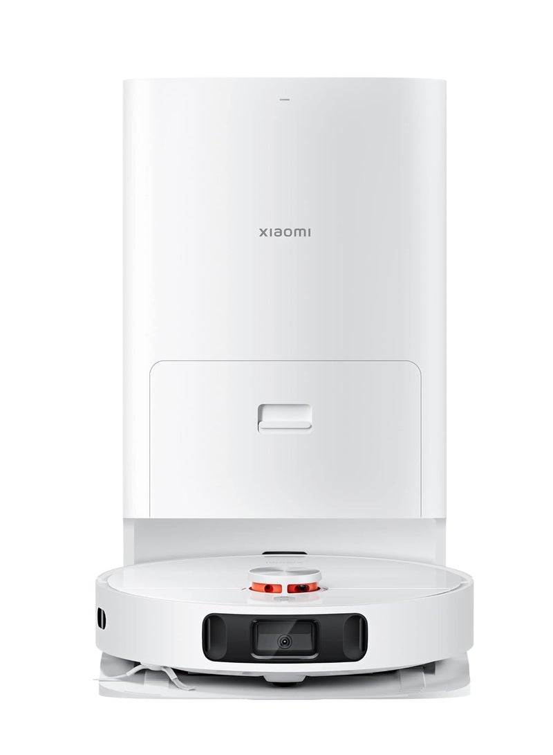Xiaomi - Robot Vacuum With Smart All-in-One Cleaning Station Recognize Advanced Barriers AI 3D Powerful Suction 4000 Pascal High Speed Rotation 3 Water Volume Settings 2500 W X10 + White - Image 1