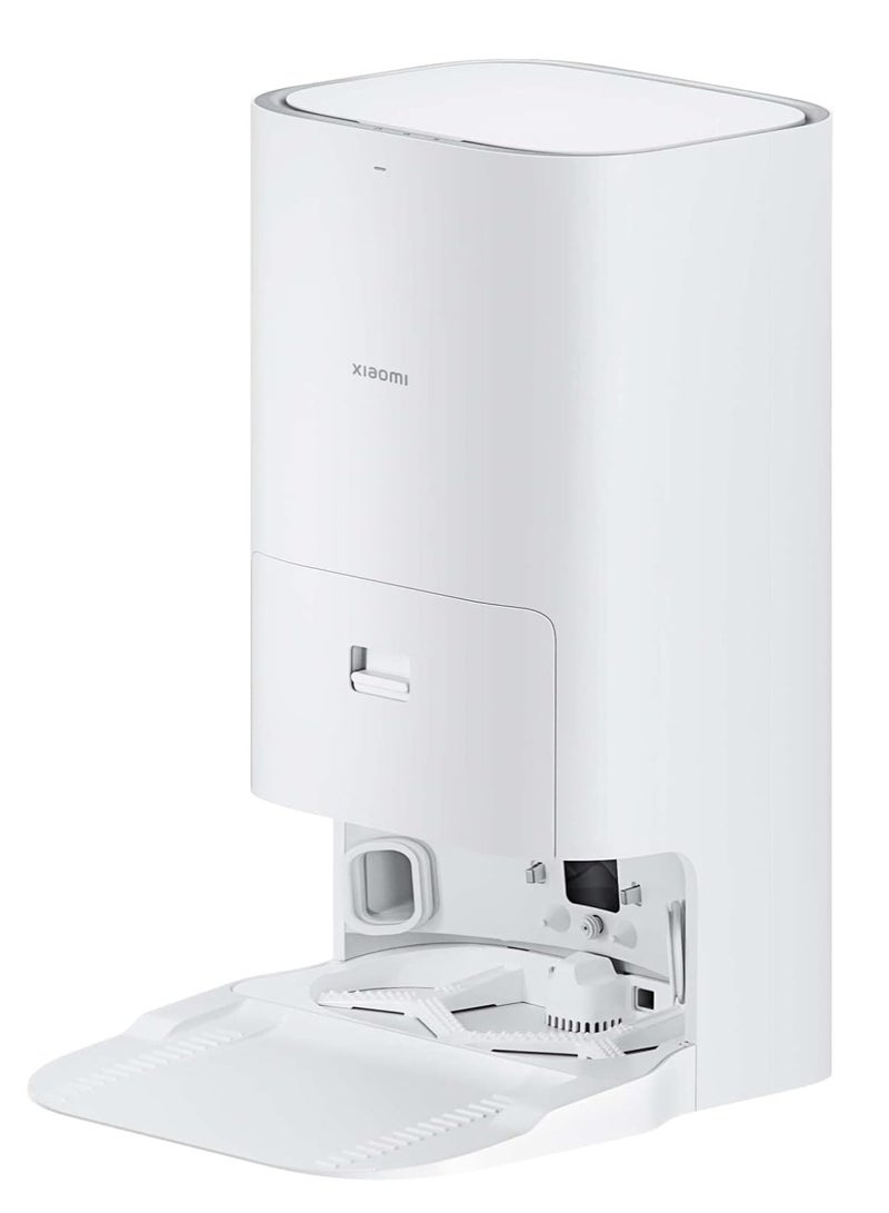 Xiaomi - Robot Vacuum With Smart All-in-One Cleaning Station Recognize Advanced Barriers AI 3D Powerful Suction 4000 Pascal High Speed Rotation 3 Water Volume Settings 2500 W X10 + White - Image 1