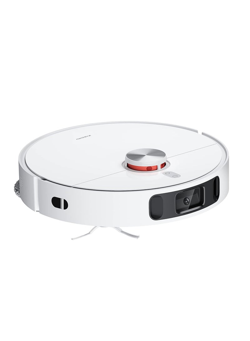 Xiaomi - Robot Vacuum With Smart All-in-One Cleaning Station Recognize Advanced Barriers AI 3D Powerful Suction 4000 Pascal High Speed Rotation 3 Water Volume Settings 2500 W X10 + White - Image 1