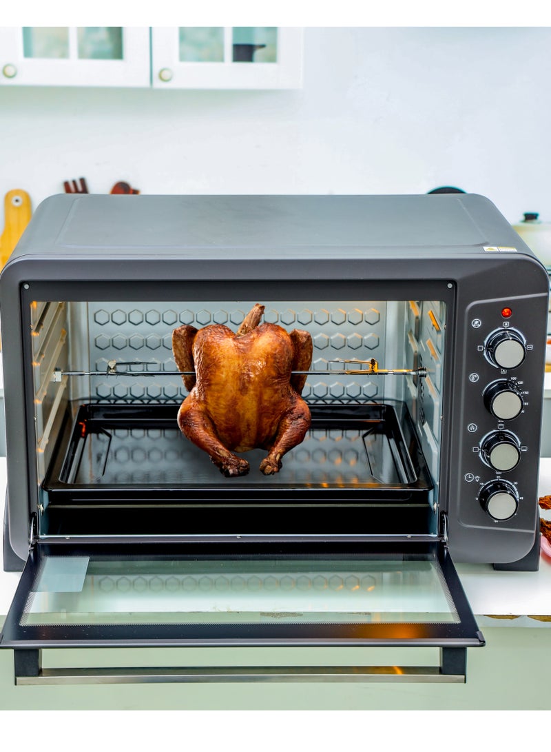 KRYPTON Electric Oven 100 Liter with Rotisserie & Convection 100 L 2800 W KNO6356 Black - Image 4