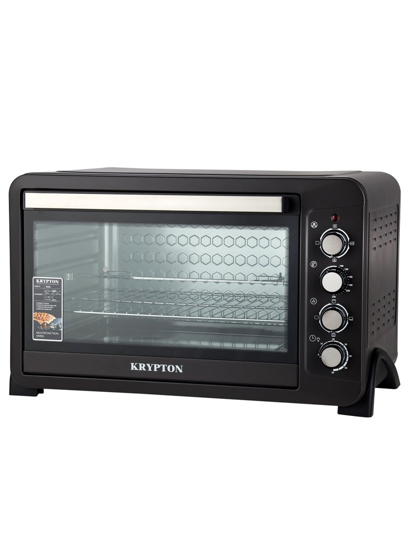 KRYPTON Electric Oven 100 Liter with Rotisserie & Convection 100 L 2800 W KNO6356 Black - Image 3