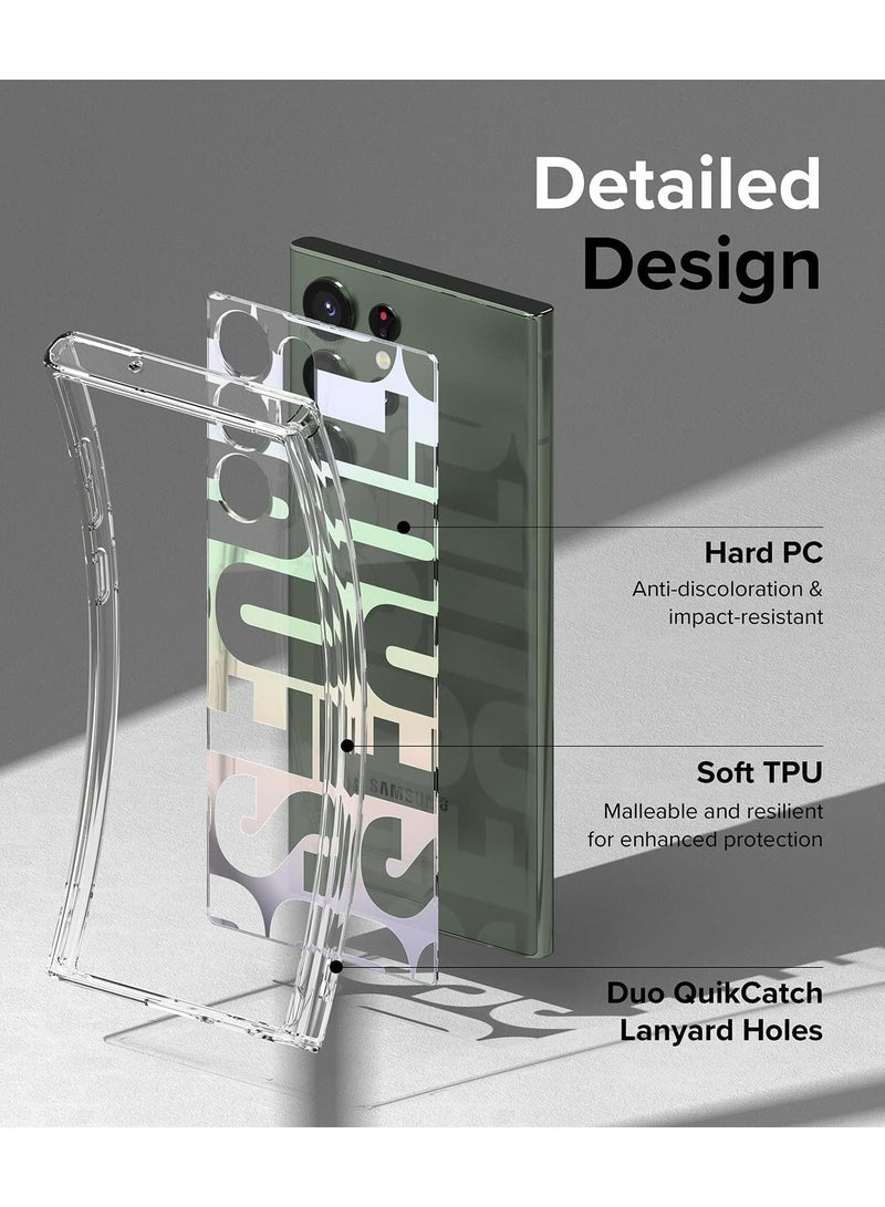 Ringke Fusion Design Compatible With Samsung Galaxy S23 Ultra 5G Case Clear Hard Back Shockproof Tpu Bumper Phone Cover For Women And Men - SEOUL - Image 2