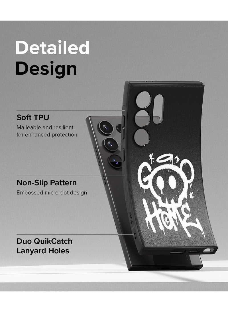 Ringke Onyx Design Compatible With Samsung Galaxy S24 Ultra Case Cover Rugged Flexible Durable Anti-Slip Tpu Protection Shockproof Samsung S24 Ultra Back Cover - Graffiti 2 - Image 2