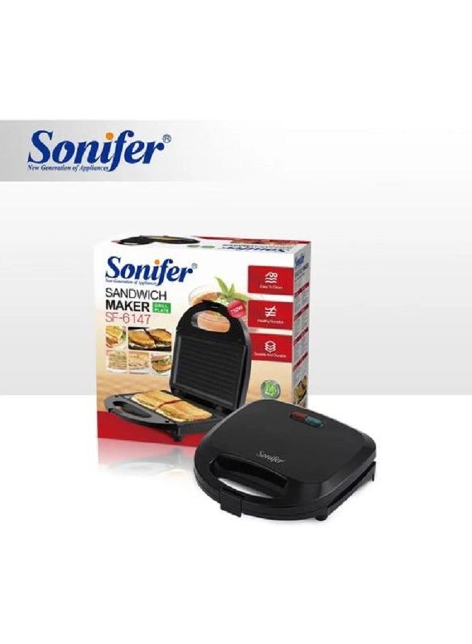 سونفير صانعة الساندويتشات الكهربائية - 750 واط (SF-6147) - Image 2