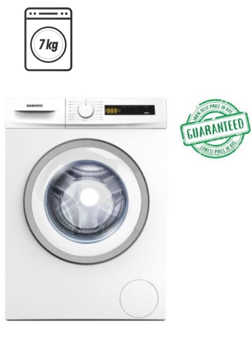 DAEWOO 7 KG Front Load Washing Machine 1 Year Brand Warranty DW-DWD-8W1412IT White