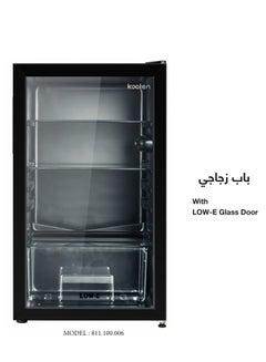 Single Door Defrost Refrigerator With Glass Door 3.3 Cuft 94 L 811100006 Black - pnsku/N70098312V/45/_/1722834136/ab08b391-0e98-4b3a-a721-74e5ba4a2574