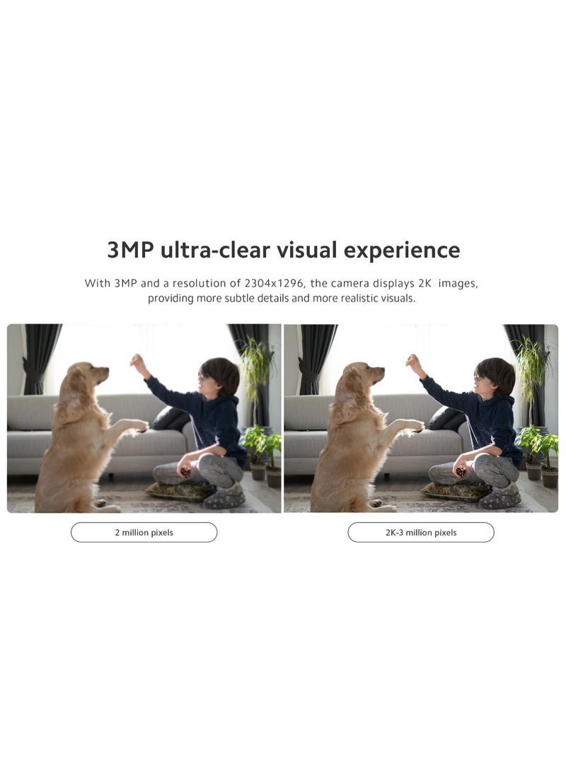 Xiaomi - Smart Camera C301 | 3MP with 2K Image Quality | MJA1 Security Chip | Voice Control | 8GB to 256GB microSD Supported | Cloud Storage - Image 1