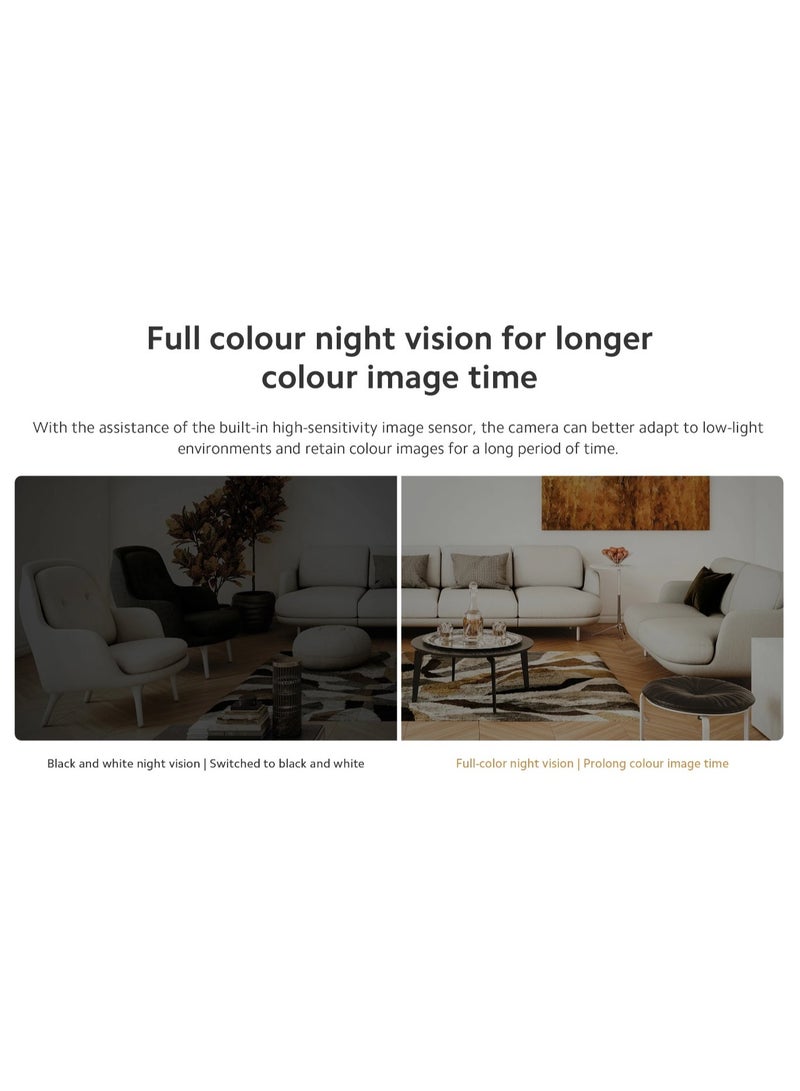 Xiaomi - Smart Camera C301 | 3MP with 2K Image Quality | MJA1 Security Chip | Voice Control | 8GB to 256GB microSD Supported | Cloud Storage - Image 1