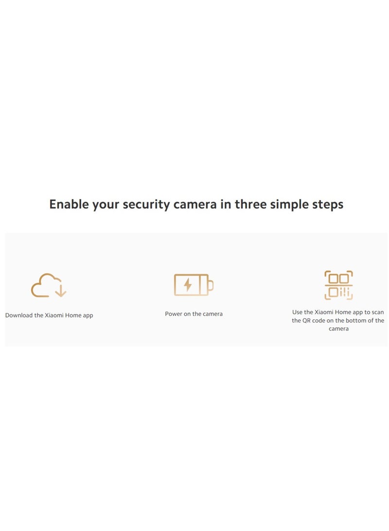 Xiaomi - Smart Camera C301 | 3MP with 2K Image Quality | MJA1 Security Chip | Voice Control | 8GB to 256GB microSD Supported | Cloud Storage - Image 1