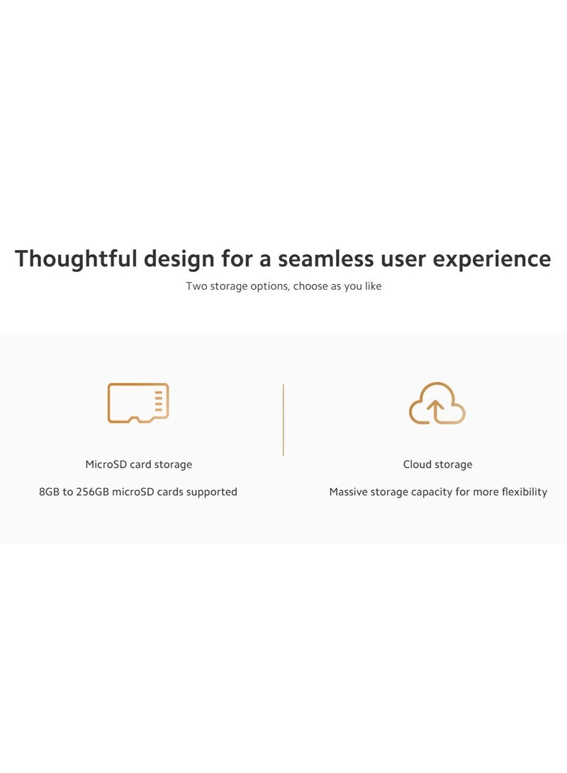 Xiaomi - Smart Camera C301 | 3MP with 2K Image Quality | MJA1 Security Chip | Voice Control | 8GB to 256GB microSD Supported | Cloud Storage - Image 1