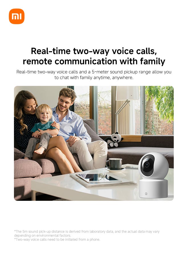 Xiaomi Smart Camera C301 | 3MP with 2K Image Quality | MJA1 Security Chip | Voice Control | 8GB to 256GB microSD Supported | Cloud Storage - Image 4