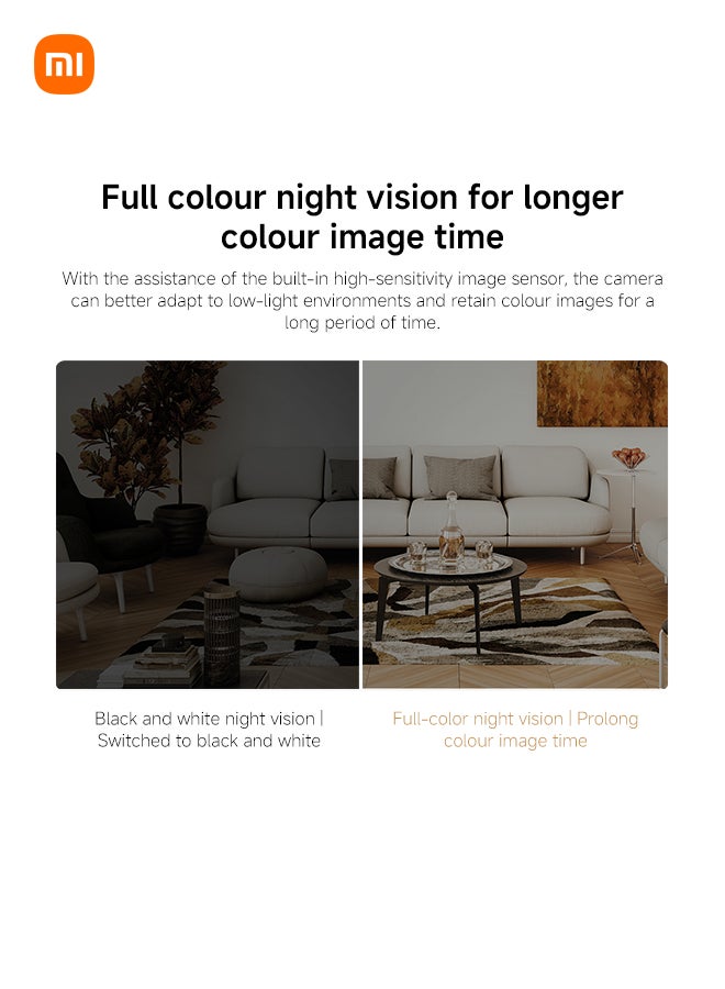 Xiaomi Smart Camera C301 | 3MP with 2K Image Quality | MJA1 Security Chip | Voice Control | 8GB to 256GB microSD Supported | Cloud Storage - Image 5