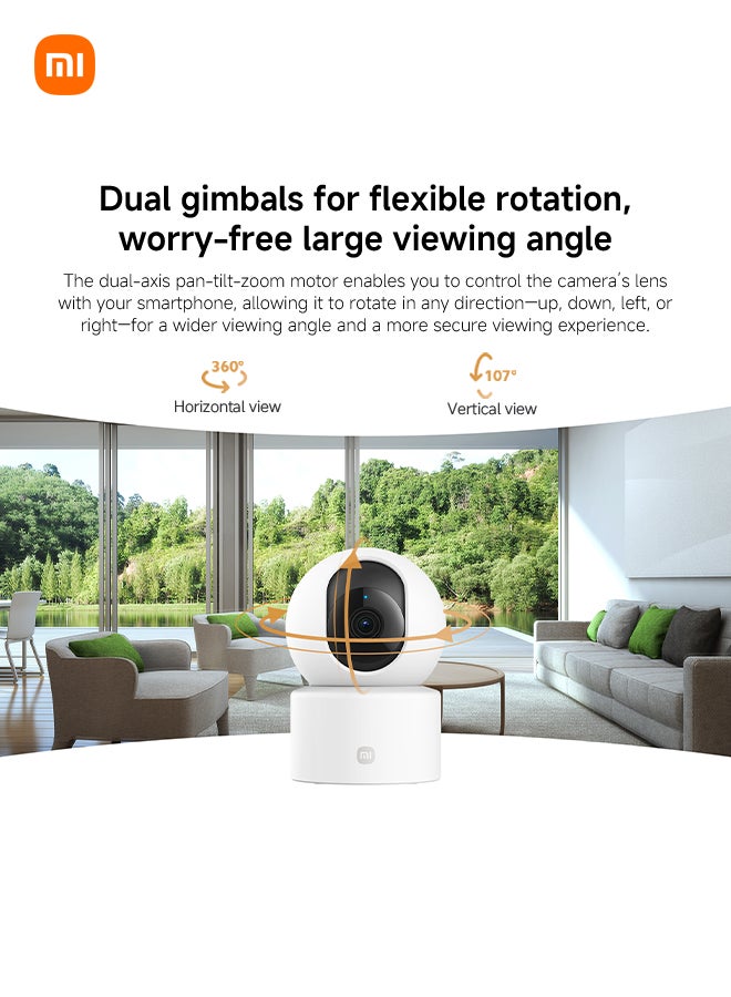 Xiaomi Smart Camera C301 | 3MP with 2K Image Quality | MJA1 Security Chip | Voice Control | 8GB to 256GB microSD Supported | Cloud Storage - Image 5