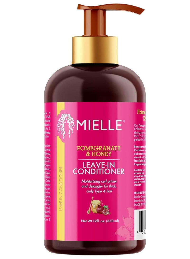 MIELLE Pomegranate And Honey Leave-In Conditioner For Type 4 Hair, 350ml 354.37 gml  - Image 1