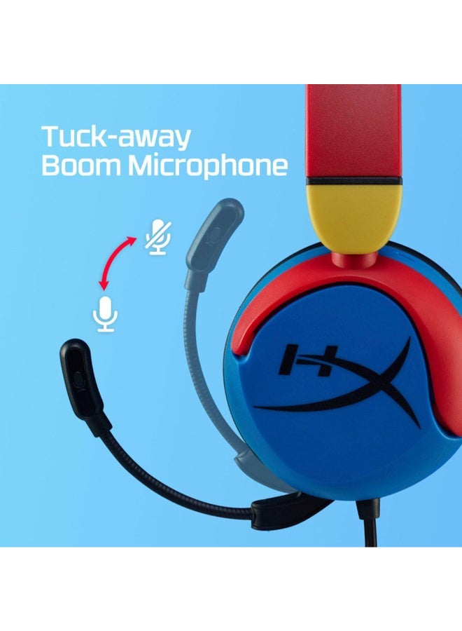 HYPERX - Cloud Mini - Gaming Headset, Volume level below 85dB, Immersive audio, Durable tuck-away boom mic, Lightweight comfort, MultiColor | 7G8F3AA - Image 1