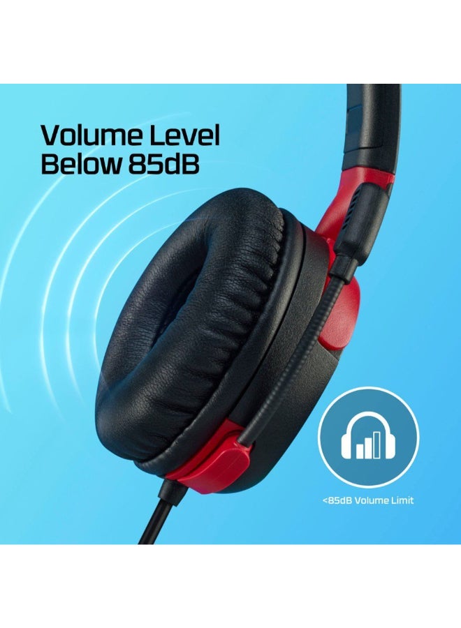 HYPERX - Cloud Mini - Gaming Headset, Volume level below 85dB, Immersive audio, Durable tuck-away boom mic, Lightweight comfort, MultiColor | 7G8F3AA - Image 1
