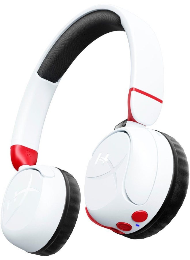 HYPERX - Cloud Mini - Wireless Gaming Headset, Volume level below 85dB, Immersive audio, Durable tuck-away boom mic, Lightweight comfort, Works With PC, Nintendo Switch, PlayStation, Steam Deck, Xbox, mobile, Chromebook, White | 7G8F2AA - Image 1