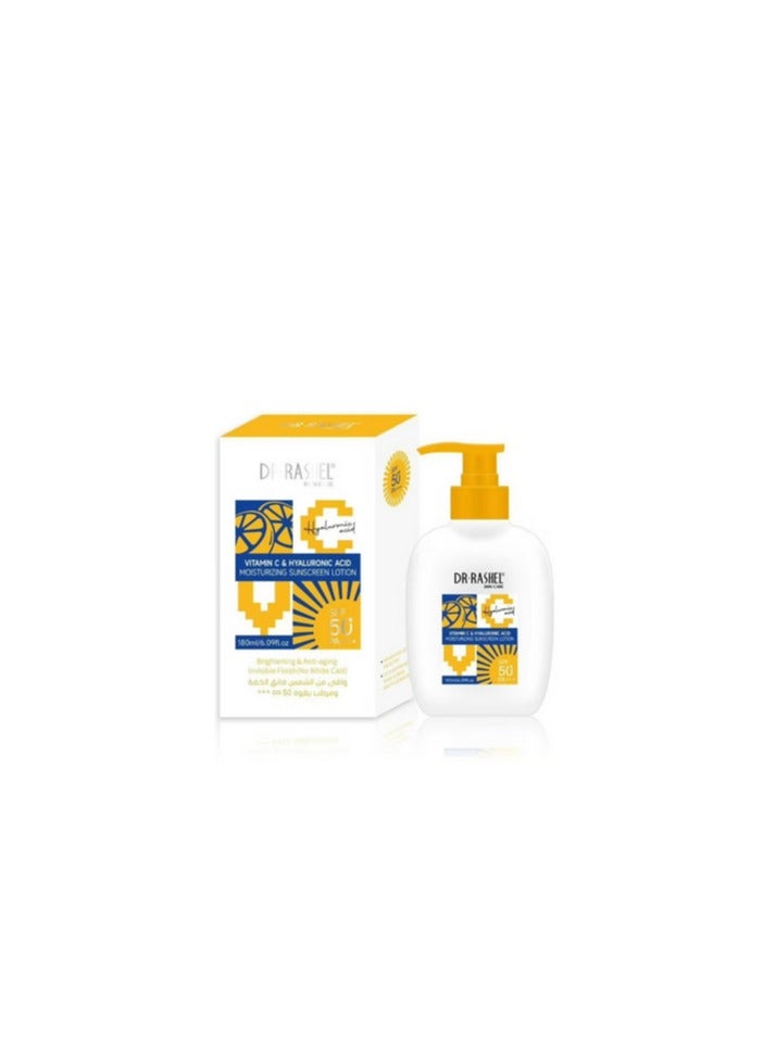 DR. RASHEL Vitamin C And Hyaluronic Acid Moisturizing Sunscreen Lotion Spf 50 150ml