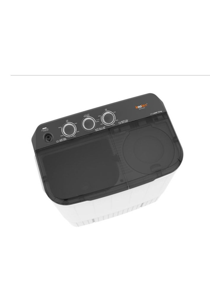 KOOLEN Twin Tub Washing Machine 12kg 809101004 White - Image 4
