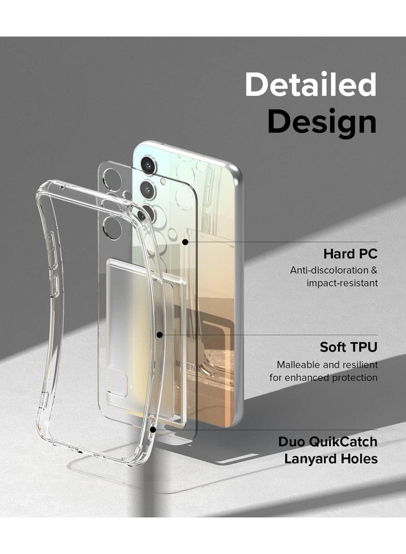 Ringke - Fusion Card [Transparent Wallet] Compatible With Samsung Galaxy A34 Case 5G, Hard Back With Built-In Cardholder Phone Card Holder Cover Designed For Galaxy A34 Wallet Case - Clear - Image 1