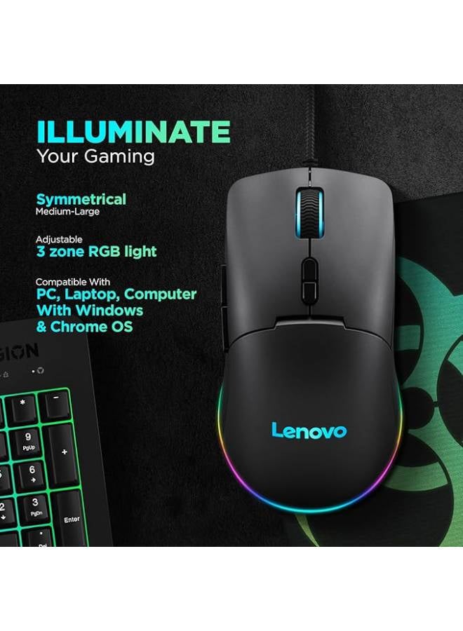 Lenovo Legion M210 RGB Wired Gaming Mouse Black - Image 2