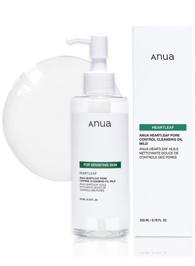 Anua - Heartleaf Pore Control Cleansing Oil MILD 200ml - Image 1