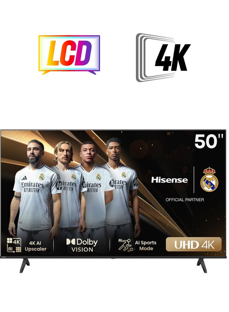 هايسنس تلفزيون ذكي 4K UHD 60Hz مقاس 50 بوصة  - Image 1