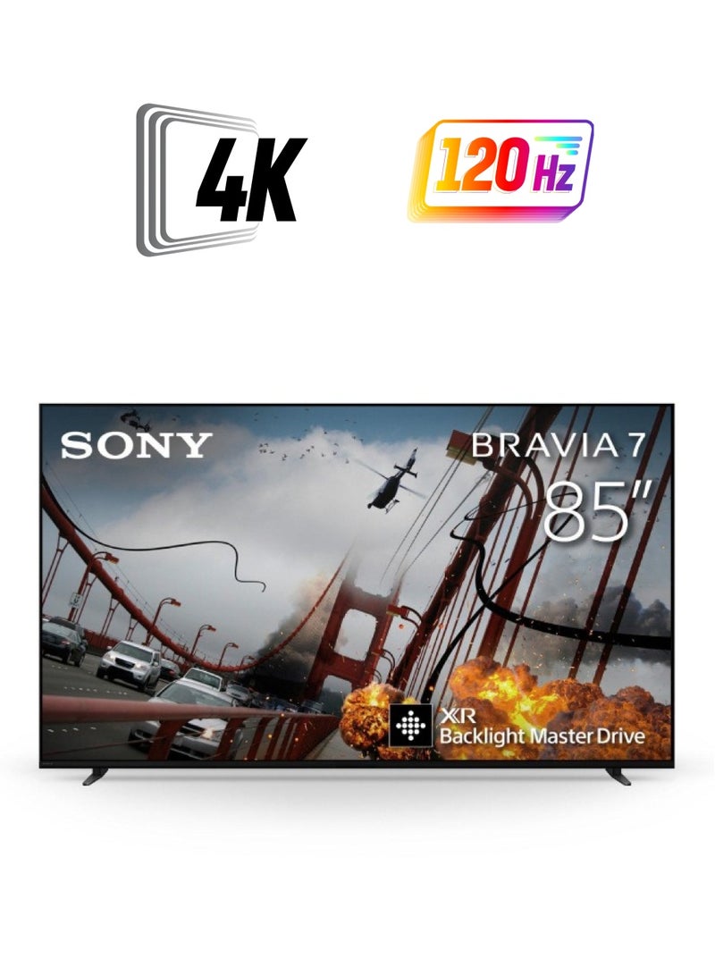 Sony - 85 Inch BRAVIA 7 4k Smart TV HDR XR Processor 120Hz K-85XR70 Black - Image 1