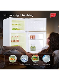 Impex Double Door Refrigerator 230 Liter, Fast Cooling Fridge, Freezer, Energy Efficient And Silent Operation 90 W IRF 220 White  - Image 5