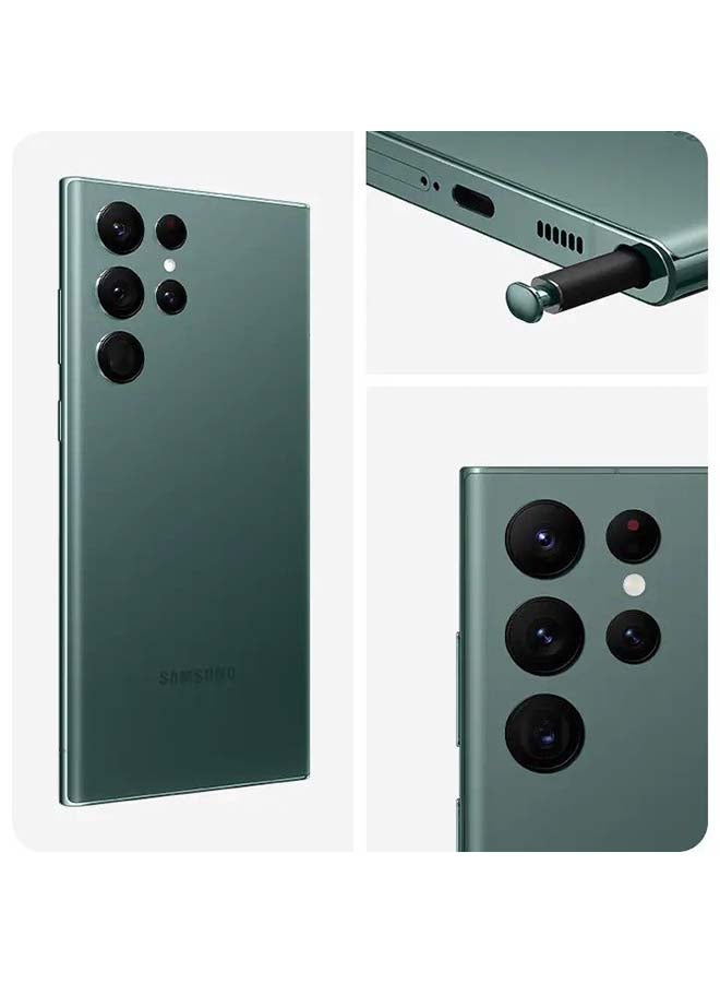 سامسونج تم تجديده - Galaxy S22 Ultra Single Sim + eSim باللون الأخضر 12GB RAM 512GB 5G - الإصدار الدولي - Image 5