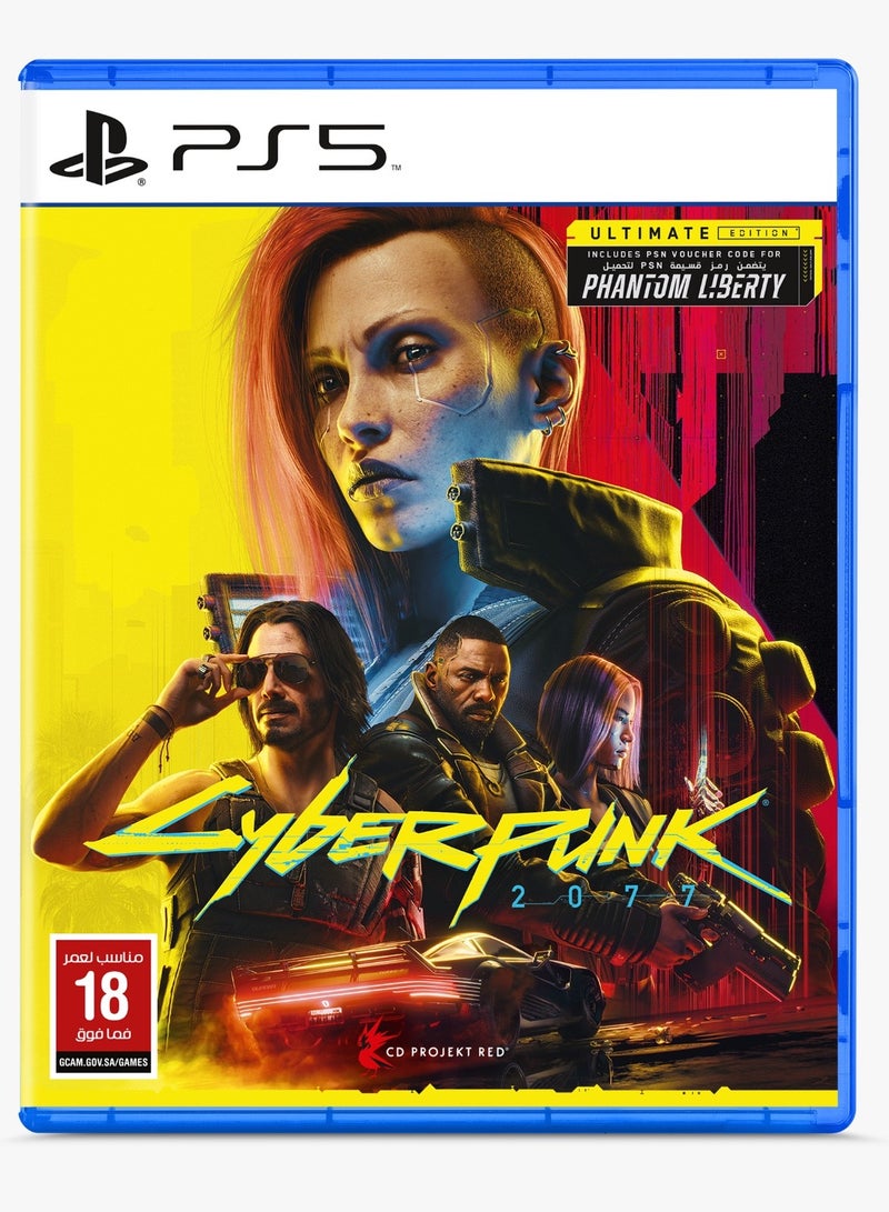 CD PROJEKT RED - Cyberpunk 2077 Ultimate Edition - PlayStation 5 (PS5) - Image 1
