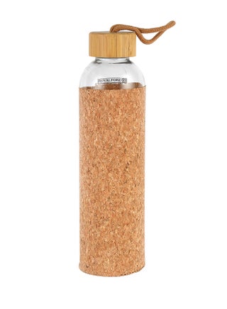 Water Bottle Transparent Glass Bottle with Bamboo Lid and Removable Cork Sleeves Multicolour - pnsku/N70098605V/45/_/1722846985/3c6cc0ff-c6d9-4aa1-b7fe-f08e7ad00e82