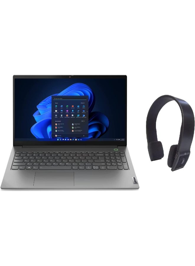 Lenovo ThinkBook 15 G2 Laptop With 15.6-Inch Display, Core i5-1135G7 Processor/16GB RAM/1512GB SSD/Intel Iris XE Graphics/Windows 11 Pro With Free Pro HT Bluetooth Headset English/Arabic Grey - Image 1