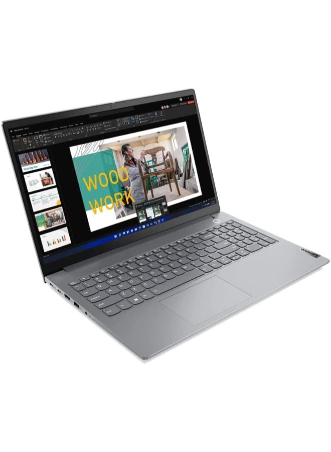 Lenovo ThinkBook 15 G2 Laptop With 15.6-Inch Display, Core i5-1135G7 Processor/16GB RAM/1512GB SSD/Intel Iris XE Graphics/Windows 11 Pro With Free Pro HT Bluetooth Headset English/Arabic Grey - Image 3