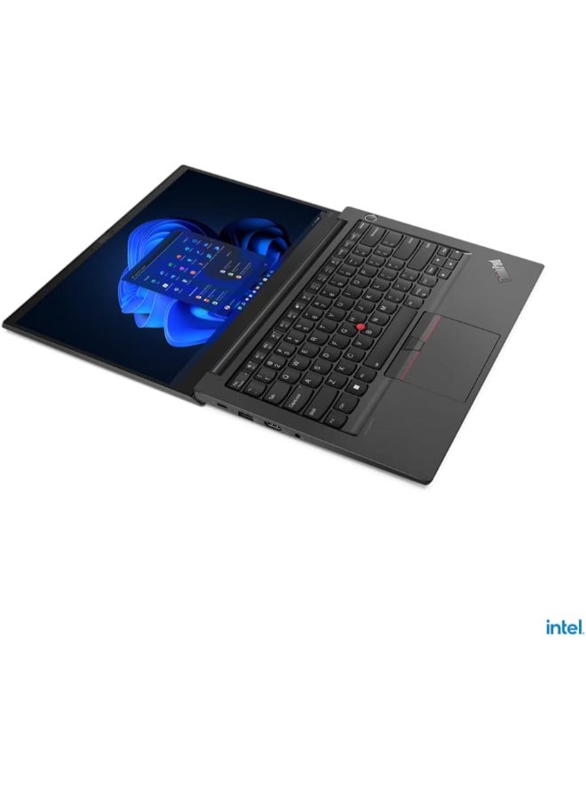 Lenovo - ThinkPad E14 Gen 4 (Upgraded Version) Laptop With 14-Inch Display, Core i5-1235u Processor/16GB RAM/512GB SSD/Intel Iris XE Graphics/Windows 11 Pro With Free Wireless Bluetooth Headset English/Arabic Black - Image 1