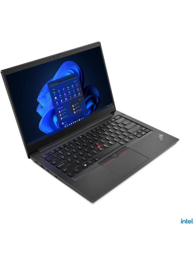 Lenovo - ThinkPad E14 Gen 4 (Upgraded Version) Laptop With 14-Inch Display, Core i5-1235u Processor/16GB RAM/512GB SSD/Intel Iris XE Graphics/Windows 11 Pro With Free Wireless Bluetooth Headset English/Arabic Black - Image 1