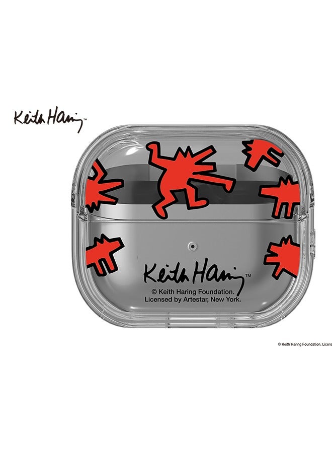 Samsung Galaxy Buds3, Buds3 Pro Keith Haring Case Clear