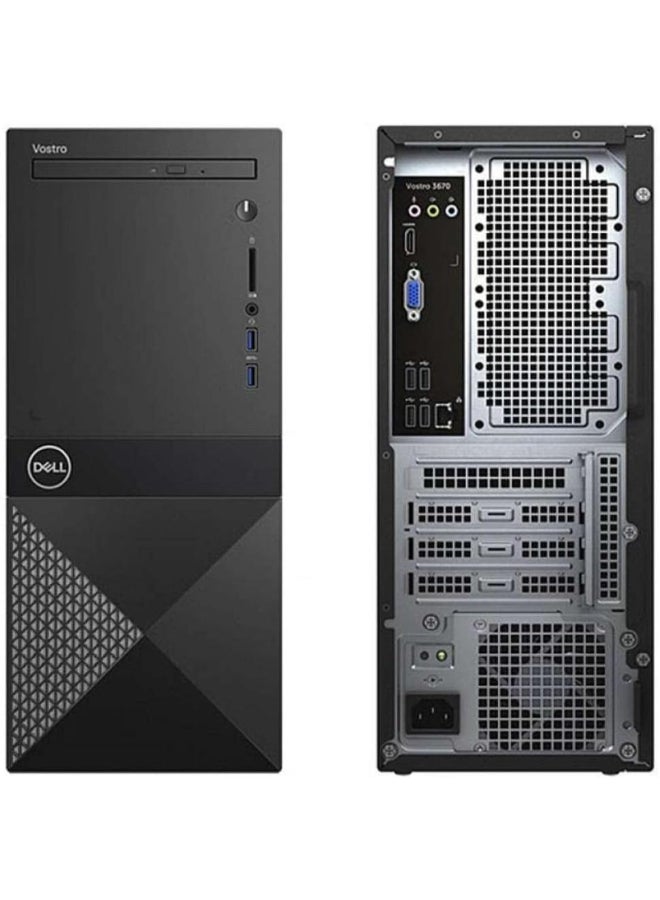 DELL Vostro 3910 Tower PC, Core i3-1215U Processor/8GB RAM/1256GB SSD/Intel UHD 600 Graphics/Windows 11 english_arabic Black  - Image 2