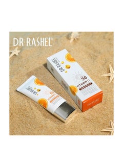 DR. RASHEL Vitamin C Sunscreen for Skin Brightening And Anti-Aging SPF50 50grams  - Image 2