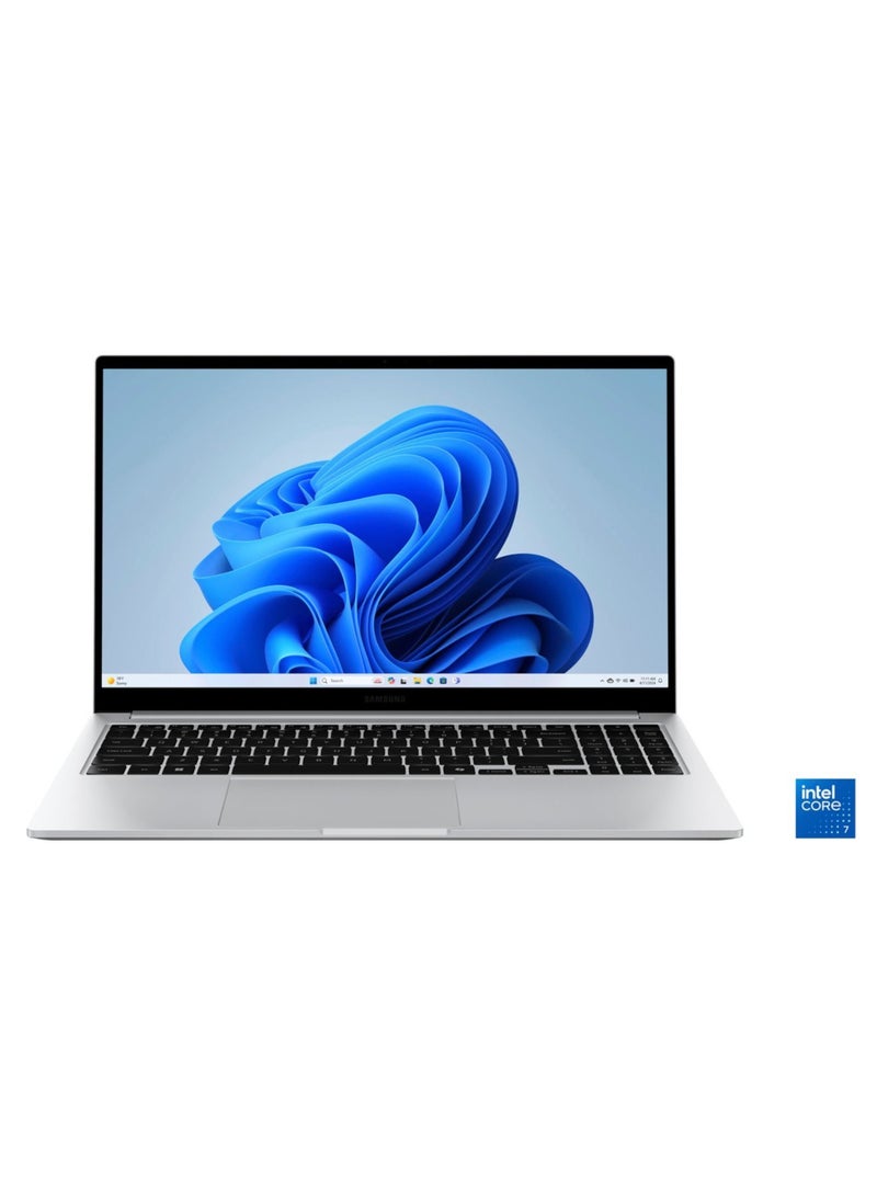 Samsung - Galaxy Book 4 15.6 Inch FHD Display, Intel Core 7 Processor/16GB RAM/512GB SSD/Intel Iris XE Graphics/Windows 11 Home English Silver - Image 1