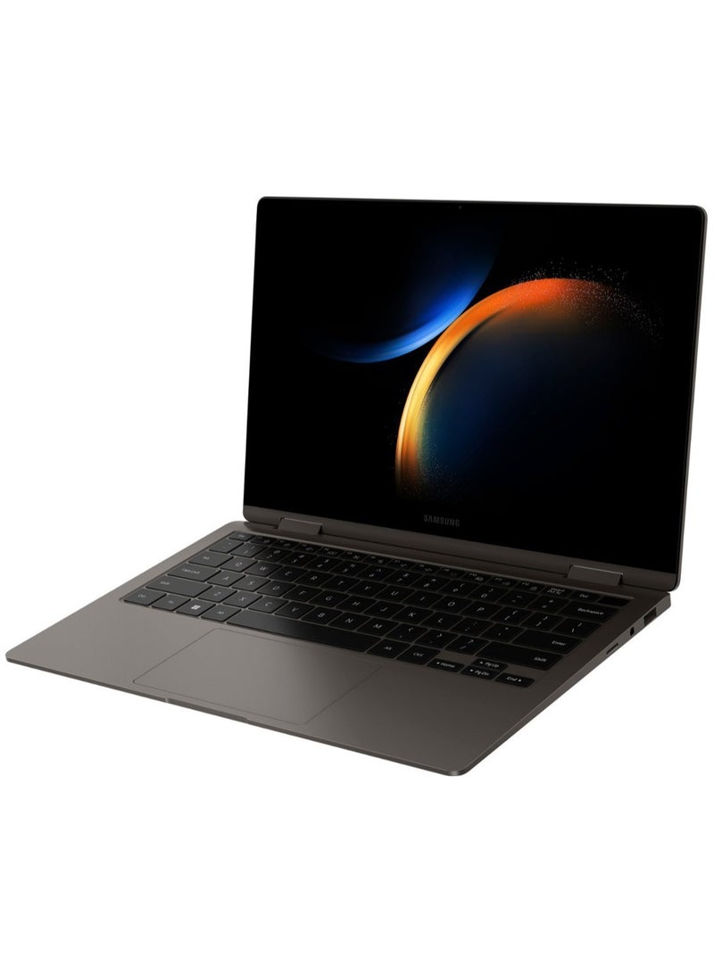 كمبيوتر محمول Galaxy Book3 360 2 في 1 بشاشة لمس FHD AMOLED مقاس 13.3 بوصة، معالج Intel Evo Core i7-1360P من الجيل الثالث/ذاكرة وصول عشوائي 16 جيجابايت/محرك أقراص SSD سعة 512 جيجابايت/بطاقة رسومات Intel Iris XE/نظام التشغيل Windows 11 Home - pnsku/N70098681V/45/_/1722918828/f8427e12-5b94-41a0-97c7-6cddb5880f3e