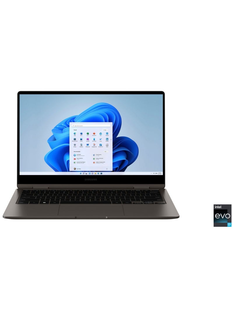 كمبيوتر محمول Galaxy Book3 360 2 في 1 بشاشة لمس FHD AMOLED مقاس 13.3 بوصة، معالج Intel Evo Core i7-1360P من الجيل الثالث/ذاكرة وصول عشوائي 16 جيجابايت/محرك أقراص SSD سعة 512 جيجابايت/بطاقة رسومات Intel Iris XE/نظام التشغيل Windows 11 Home - pnsku/N70098681V/45/_/1722918830/c0629bc8-1b1f-41e9-a4db-06ecbd994758