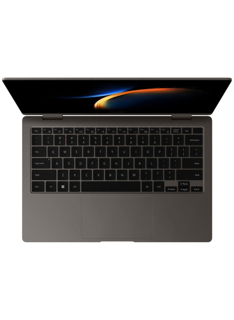 كمبيوتر محمول Galaxy Book3 360 2 في 1 بشاشة لمس FHD AMOLED مقاس 13.3 بوصة، معالج Intel Evo Core i7-1360P من الجيل الثالث/ذاكرة وصول عشوائي 16 جيجابايت/محرك أقراص SSD سعة 512 جيجابايت/بطاقة رسومات Intel Iris XE/نظام التشغيل Windows 11 Home - pnsku/N70098681V/45/_/1722918831/44099105-8ff1-4782-90c3-10a17c280cac