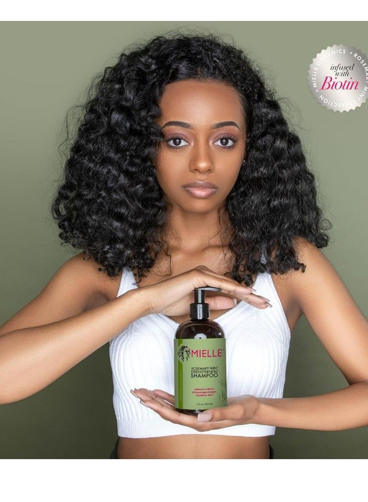 ميلي Rosemary Mint Strengthening Shampoo Infused With Biotin - 355ml  - Image 2