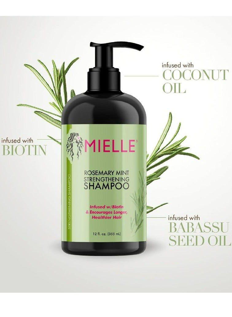 ميلي Rosemary Mint Strengthening Shampoo Infused With Biotin - 355ml  - Image 3