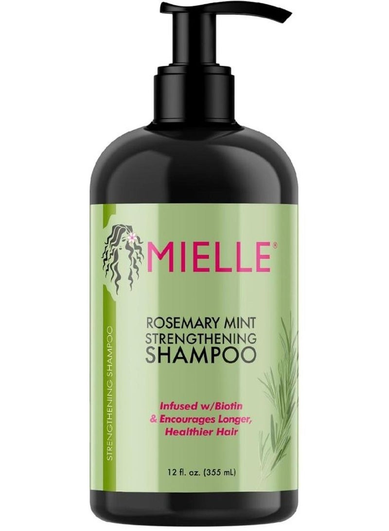 MIELLE Rosemary Mint Strengthening Shampoo Infused With Biotin - 355ml - Image 1